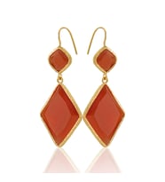 Kadir Jewellery 22 Ayar Altın Kaplama Kadın Sallantılı Küpe -El İşçiliği Ve Hipoalerjenik Küpe