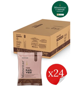 Minnettar Türk Kahvesi 24 x 100 Gr ( 24 Paket )