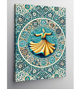 Kanvas Tablo Semazen Ve Motif