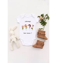 Unisex Bebek Çıldırmaya Hazır Mısınız Baskılı Body Zıbın