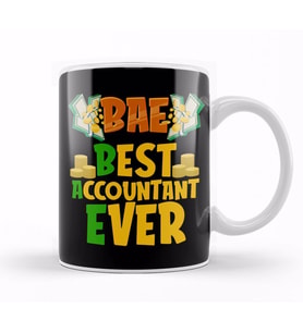 BAE Best Accountant Ever Cute & Funny Accounting Kupa Bardak Porselen