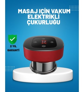 Elektrikli Vakumlu Çukurluk Masaj Aleti Isıtmalı Kırmızı Işıklı Seti