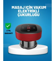 Elektrikli Vakumlu Çukurluk Masaj Aleti Isıtmalı Kırmızı Işıklı Seti