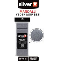 Mikrofiber 5 Adet Mandallı Mop Uyumlu Süper Emici Lazer Kesim Yoğun Dokulu Yedek Mop Bezi
