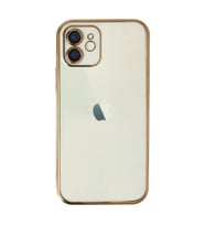 Apple iPhone 12 Kılıf Razer Lensli Silikon - Gold