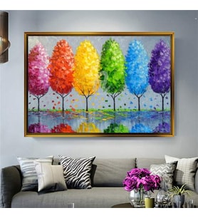 Altın Çerçeveli dekoratif tablo a1010 (Gold)