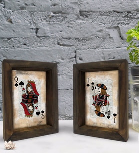 Bk Gift Dekoratif 2'li Doğal Masif Ahşap Çerçeve 15x20cm-39 (Beyaz)