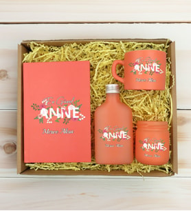 BK Gift Kişiye Özel İsimli DTF Anne Temalı Somon Defter & Kahve Fincanı & Kolonya & Mum Hediye Seti-1, Anneye Hediye, Anneler Günü Hediyesi