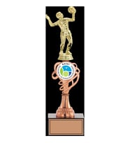 ODAK KUPA - Figürlü Kupalar - Voleybol Kadın Figürlü Kupalar FG-034 C - 35 cm