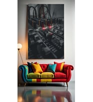 SES MİXERİ Ev Duvar Salon Güzellik Salonu Ofis Dükkan Dekarasyon kanvas tablo (Çok Renkli)