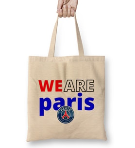 WE ARE PARIS Leo Messi HAKIMI RAMOS PSG Bez Çanta Uzun Saplı