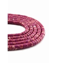 Varisit Doğal Taş Parlak Mor Dore Kesim 6x3mm Dizi [AA]