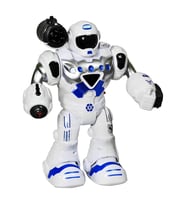 Hareketli Işıklı ve Sesli Ok Atan Oyuncak Robot Mavi