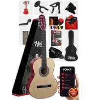 Midex CG-36NT-PAK Kaliteli 36 İnç 3/4 Juniur Çocuk Gitarı 8-12 Yaş Arası (Çanta Capo Askı Nota Sticker Pena Metod)