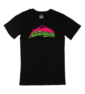 Yeşil Adventure Siyah Tişört