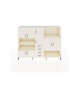 Hyperion Dolap 10 Raflı 4 Çekmeceli 8 Kapaklı 220x44x163 Aytaşı-Aytaşı