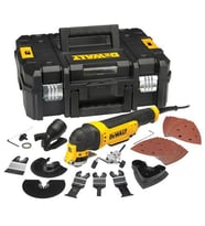 Dewalt DWE315KT-QS 300Watt Çok Amaçlı Zımparalama, Kesme Ve Raspalama Aleti (Mavi)