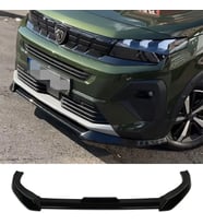 Peugeot Partner Ön Lip Parlak Siyah Plastik Ön Ek Karlık 2021 2022 2023 2024 2025 karlık+bodykit+ek