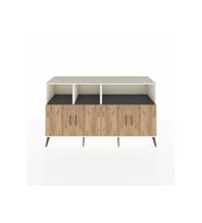 Kronos Konsol 6 Raflı 4 Kapaklı 176x59x99 Aytaşı-Çam/Antrasit