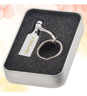 KİŞİYE ÖZEL İSİM BASKILI METAL KUTULU METAL OTG USB BELLEK
