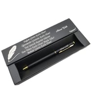 Signator® C515 Slim Siyah Altın Tükenmez Kalem  İsme Özel Kalem  Hediyelik Kalem (Karışık)