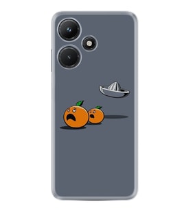 Infınix Hot 30i Kılıf Resimli Desenli Baskılı Silikon Orange Escape 1374