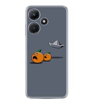 Infınix Hot 30i Kılıf Resimli Desenli Baskılı Silikon Orange Escape 1374