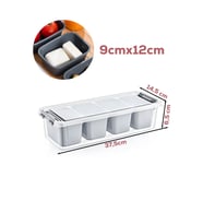 Porsima Org-457 6 Parça 4 Bölmeli Kahvaltılık Seti Saklama Kabı