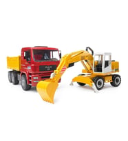 Man Damperli Kamyon Ve Liebherr ENessiWorldkavatör