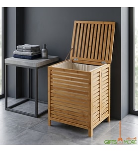 BAMBU KATLANIR ÇAMAŞIR SEPETİ