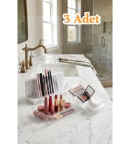 3'lü XL Leo Çekmece İçi Modüler Takı ve Makyaj Organizer Seti