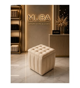 İthal Belora Kumaş Puf 40x40 cm Ultra Yumuşak Lüks Dokulu