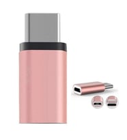 i-Stone Type-C Micro Usb Çevirici Aparat Üniversal Rose