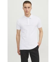 Jack & Jones Erkek Kısa Kollu Polo Yaka Tişört - Paulos (Beyaz)