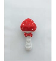 Mantar Çıngırak Amigurumi Organik Oyuncak