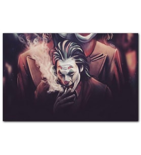 Cakatablo Joker Sigara İçiyor Çizim MDF Tablo