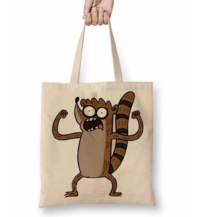 Regular Show Rickboy Bez Çanta Uzun Saplı