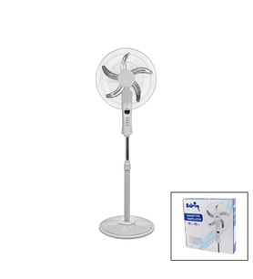18 İNC 45 CM KUMANDALI SANAYİ TİPİ AYAKLI VANTİLATÖR 5-METAL PERVANE 3-KADEME HIZ 65W Y:137CM (5690)
