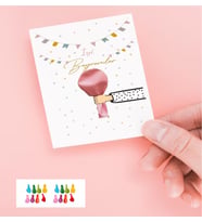 Bayram Hediyelik Balon ve Kart 16 Adet