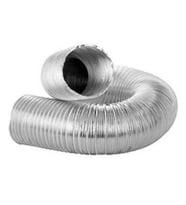 Aspiratör Borusu 3 Metre Telli Kopmayan Davlumbaz Baca Flexible 127 mm (Gümüş)