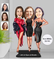 Kişiye Özel Kız Arkadaşlar Ahşap Eco Biblo -7