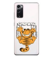Samsung Galaxy S20 FE Uyumlu Garfield Desenli Şeffaf Telefon Kılıfı