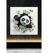 Lucena Metal Tablo Duvardaki Delik Koleksiyonu - Panda 6