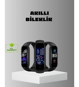 Akıllı Bileklik Adım Sayarlı Kalori Takipli Bildirim Uyumlu Ip67
