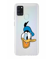 Samsung Galaxy A01  Kapak Donald Duck Tasarımlı Şeffaf Silikon Kılıf