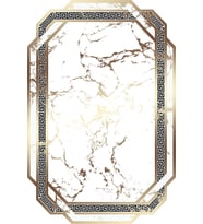 Eliana Home Baskılı, Yıkanabilir Kaymaz Taban Salon Halısı LNA1913-SM72 100x150 cm (Beyaz)