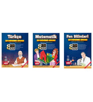 ALTIN ORAN 8.SINIF TÜRKÇE - MATEMATİK- FEN BİLİMLERİ 20 DENEME SINAVI (3 Kitap)