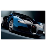 Cakatabloo Mavi Siyah Bugatti MDF Tablo