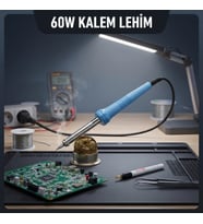 60W Kalem Lehim Makinesi - Elektrikli - Mavi Renk