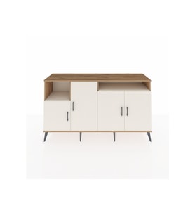 Kronos Konsol 5 Raflı 4 Kapaklı 176x59x99 Çam-Aytaşı